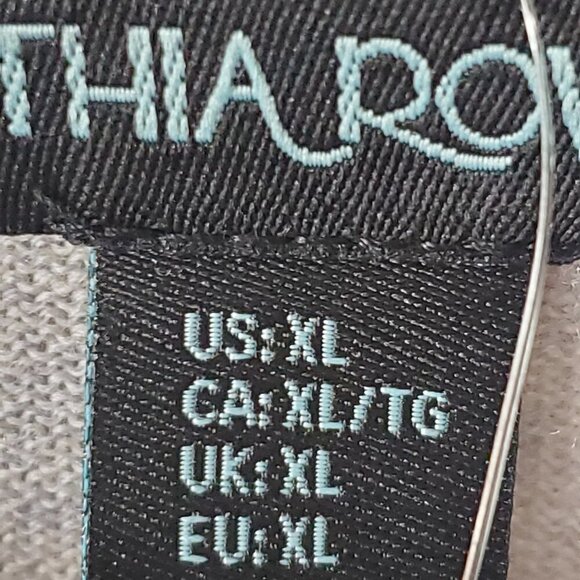 CYNTHIA ROWLEY GREY 100% EXTRAFINE MERINO WOOL . PULLOVER SWEATER SZ XL NWT. - Picture 5 of 6